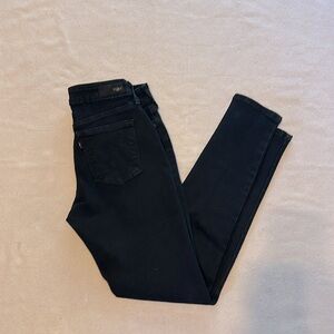 Levi’s black label black legging jeans 27W 30L